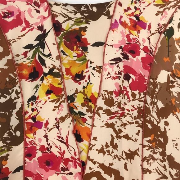 Sundance 100% Silk Cream and Floral Print Evelyn Tank Dress - Picture 12 of 15